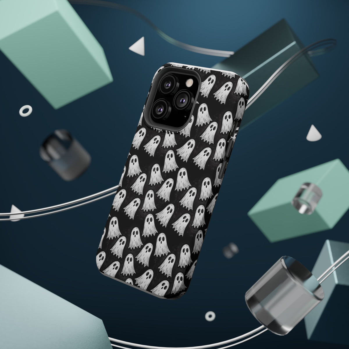 Phone Case — Cute Ghost Halloween Pattern Magnetic Impact-Resistant Case