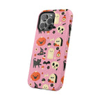 Cute Pink Halloween Magnetic Impact Phone Case — Ghosts, Pumpkins & Skulls
