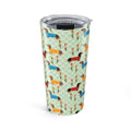 20oz Dachshund Pattern– Colorful Wiener Dog Travel Cup