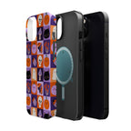 Halloween Pattern Magnetic Impact-Resistant Phone Case — Cute Pumpkins, Cats & Ghosts