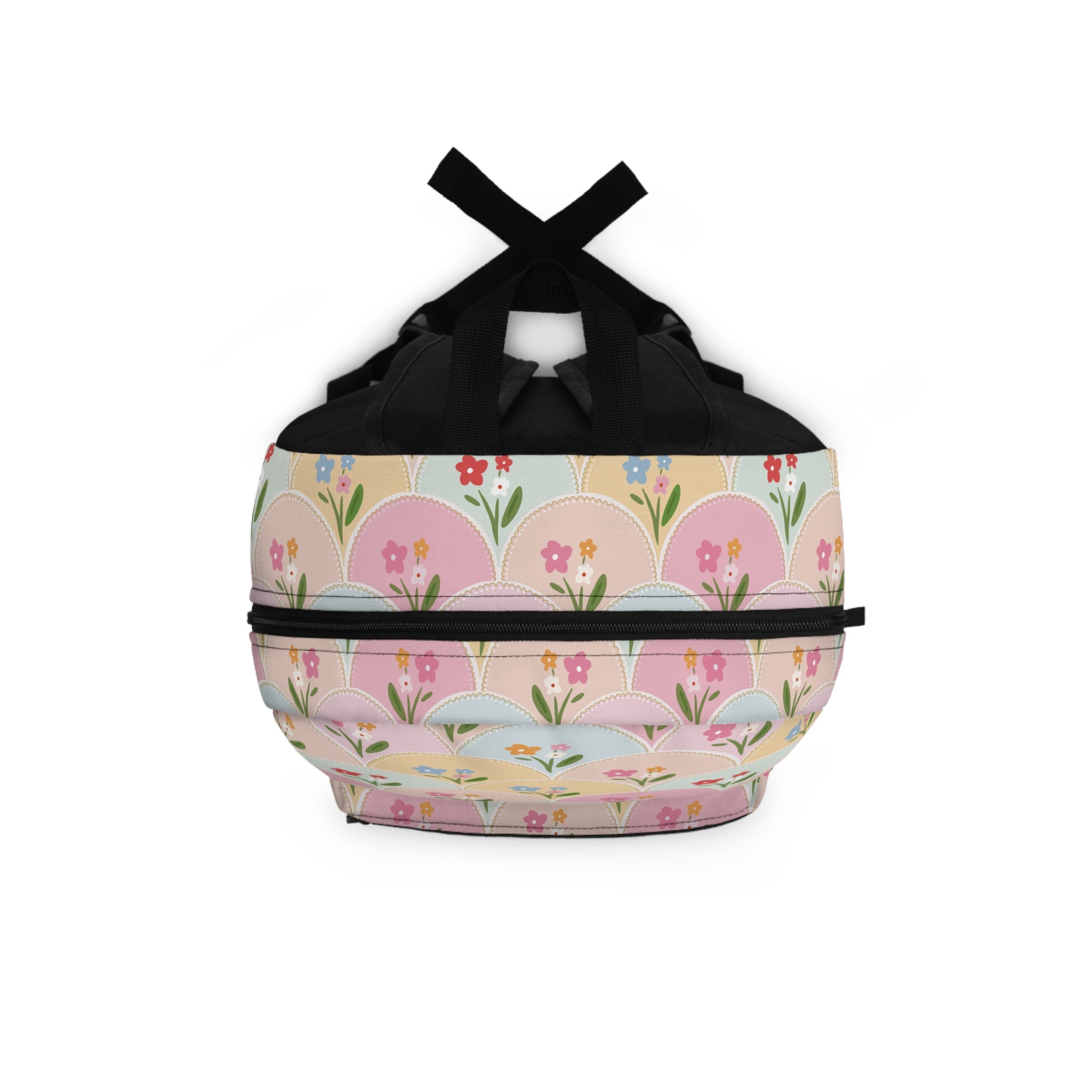 Pastel Floral Pattern Backpack – Cute Spring Flower School Bag