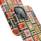 Halloween Stamp Pattern Phone Case — Cute Spooky Icons Magnetic Impact-Resistant Case