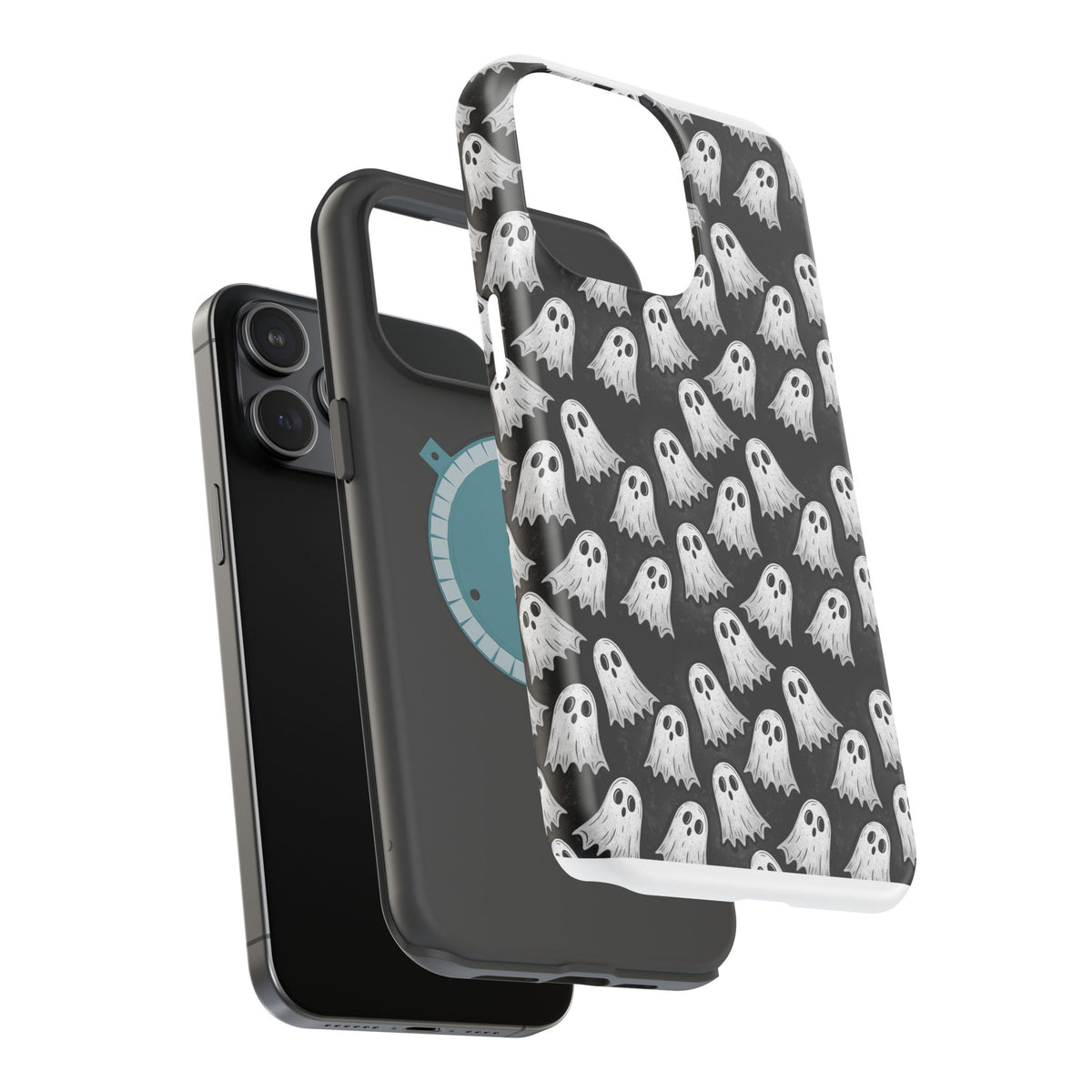 Phone Case — Cute Ghost Halloween Pattern Magnetic Impact-Resistant Case