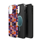 Halloween Pattern Magnetic Impact-Resistant Phone Case — Cute Pumpkins, Cats & Ghosts