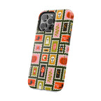 Halloween Stamp Pattern Phone Case — Cute Spooky Icons Magnetic Impact-Resistant Case