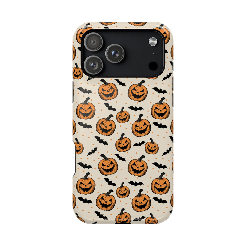 Halloween Jack-O'-Lantern Phone Case — Magnetic Impact-Resistant