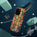 Halloween Stamp Pattern Phone Case — Cute Spooky Icons Magnetic Impact-Resistant Case