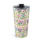 Floral Stripe 20oz Tumbler – Pastel Garden Travel Cup
