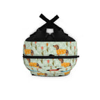 Dachshund Pattern Backpack — Cute Retro Sausage Dog Print School Bag