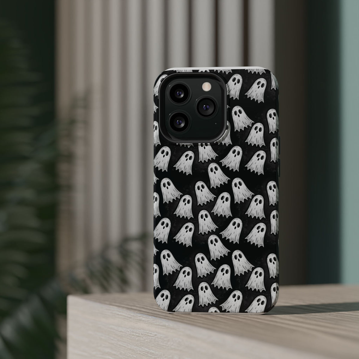 Phone Case — Cute Ghost Halloween Pattern Magnetic Impact-Resistant Case
