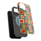 Halloween Stamp Pattern Phone Case — Cute Spooky Icons Magnetic Impact-Resistant Case