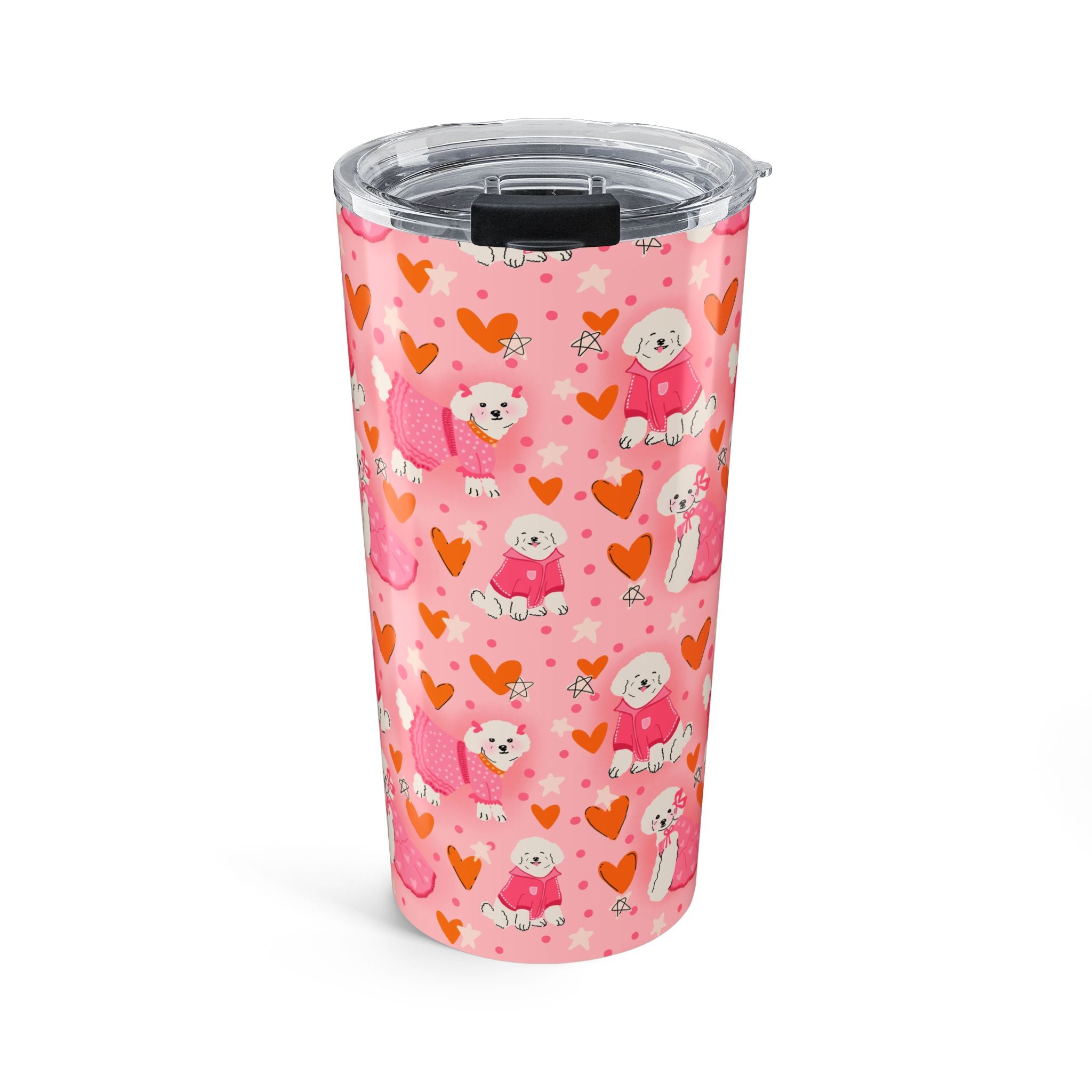 Poodle Dog Illustration 20oz Stainless Steel Tumbler