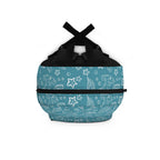 Sea Creatures Pattern Backpack — Whimsical Ocean Shells & Starfish School Bag