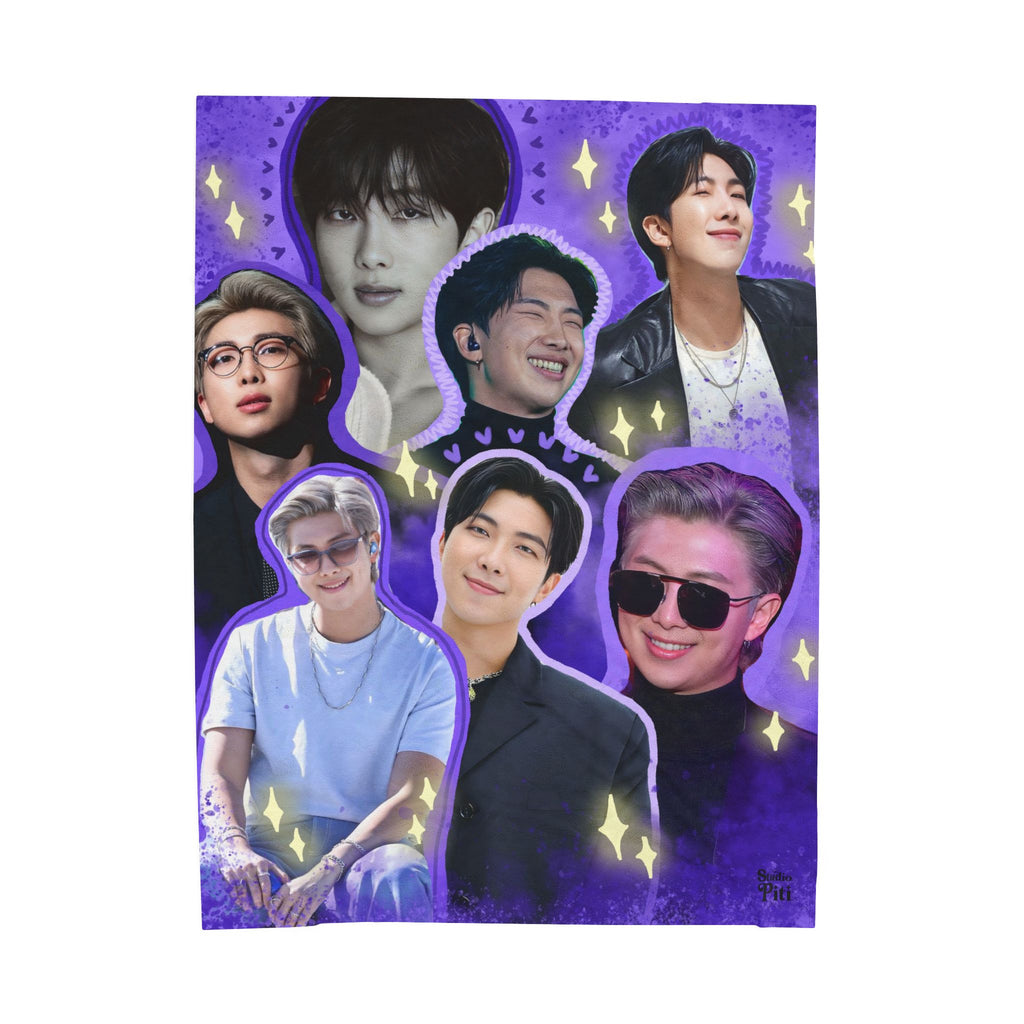 RM from BTS Collage Plush Blanket