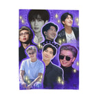 Manta de peluche de RM de BTS Collage
