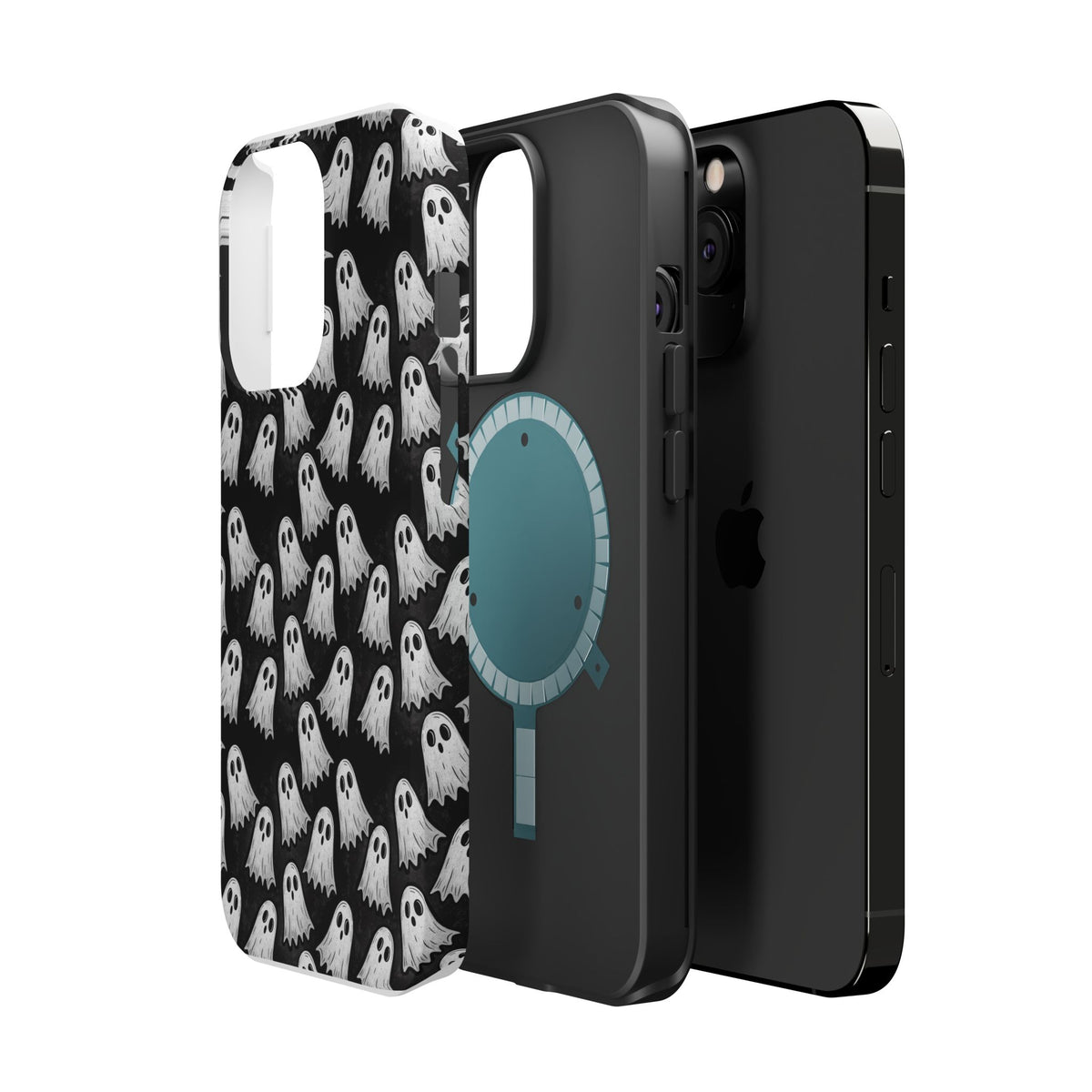 Phone Case — Cute Ghost Halloween Pattern Magnetic Impact-Resistant Case