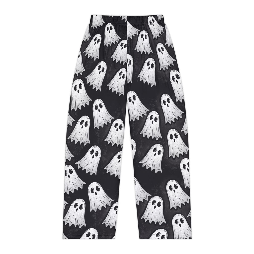 Ghost Print Pajama Pants — Women's Halloween Lounge Pants