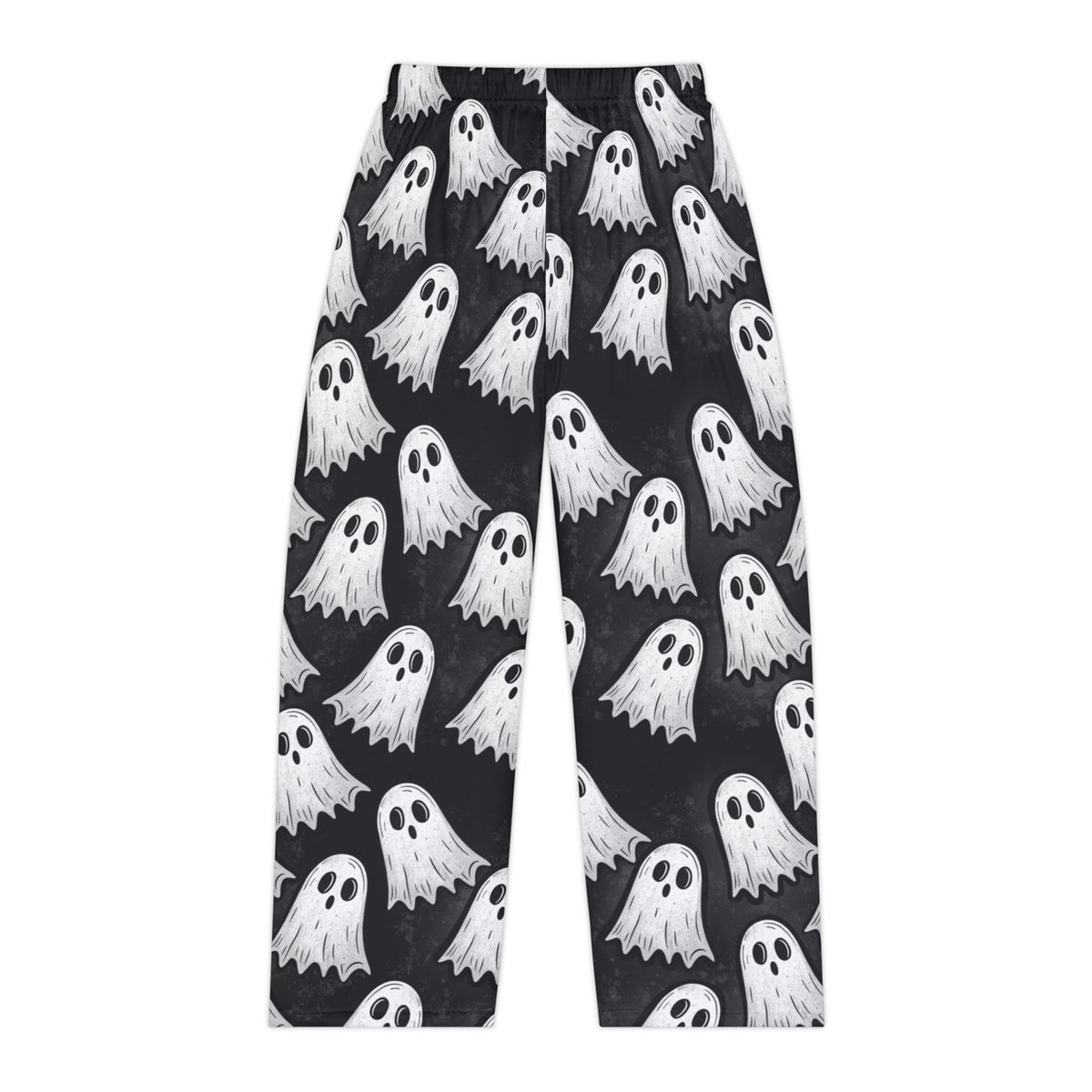 Ghost Print Pajama Pants — Women's Halloween Lounge Pants