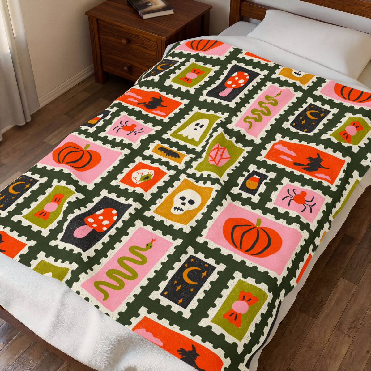 Halloween Velveteen Plush Blanket