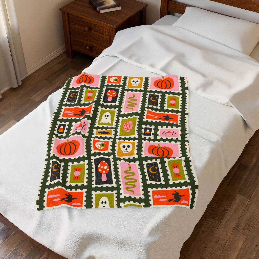 Halloween Velveteen Plush Blanket