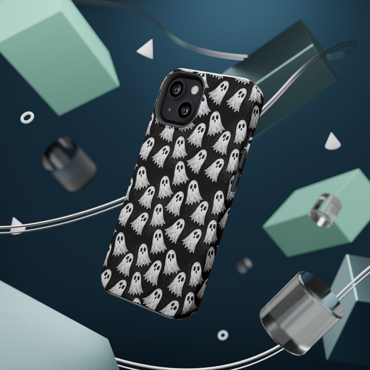 Phone Case — Cute Ghost Halloween Pattern Magnetic Impact-Resistant Case
