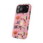Cute Pink Halloween Magnetic Impact Phone Case — Ghosts, Pumpkins & Skulls