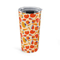 20oz Seashell Pattern Tumbler — Colorful Coastal Drink Thermos