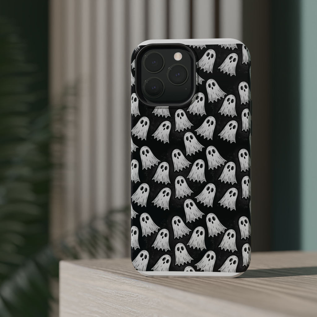 Phone Case — Cute Ghost Halloween Pattern Magnetic Impact-Resistant Case