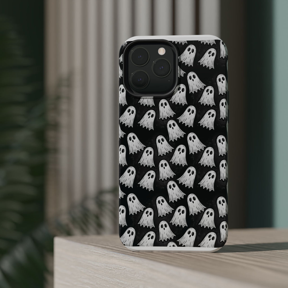 Phone Case — Cute Ghost Halloween Pattern Magnetic Impact-Resistant Case