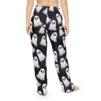 Ghost Print Pajama Pants — Women's Halloween Lounge Sleepwear