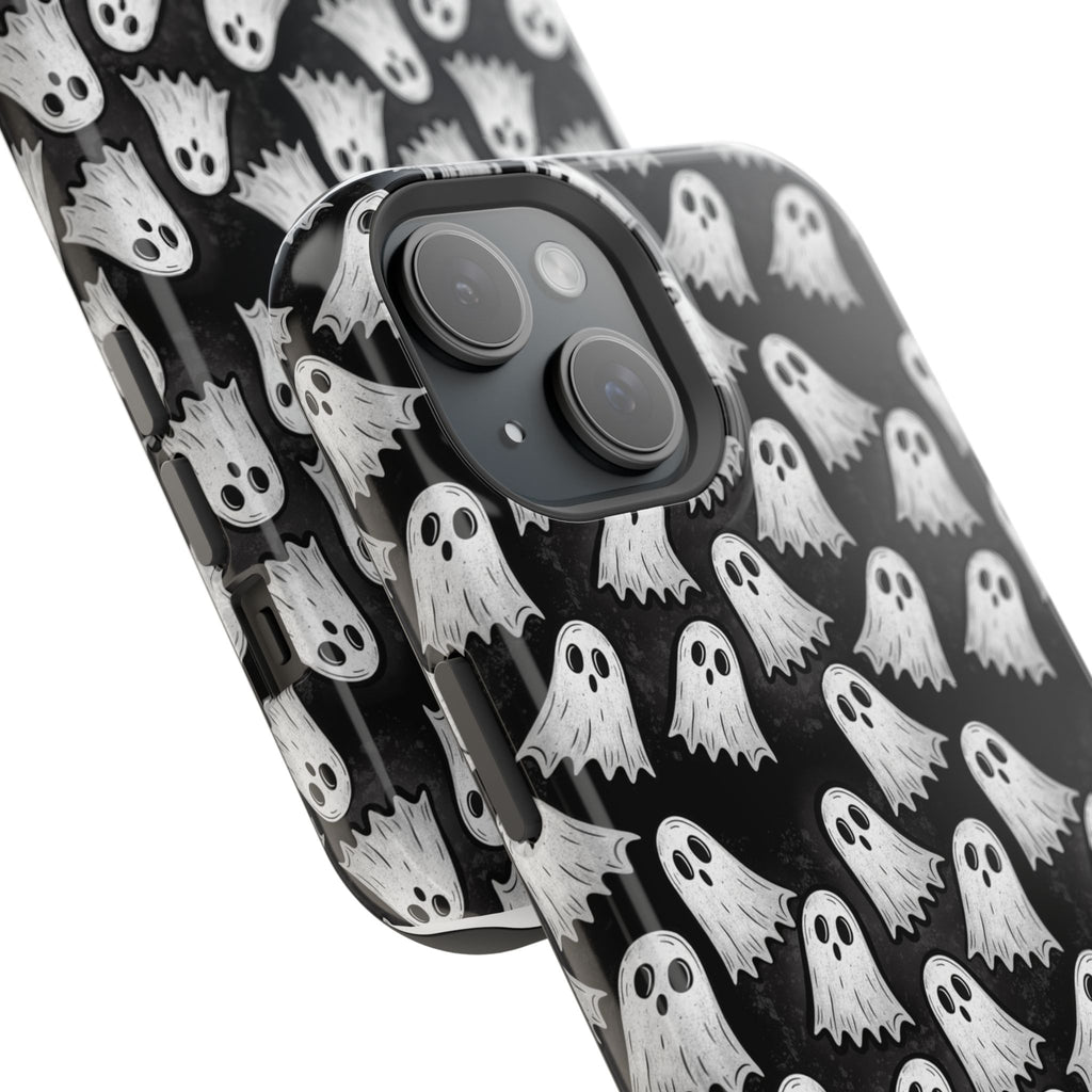 Phone Case — Cute Ghost Halloween Pattern Magnetic Impact-Resistant Case
