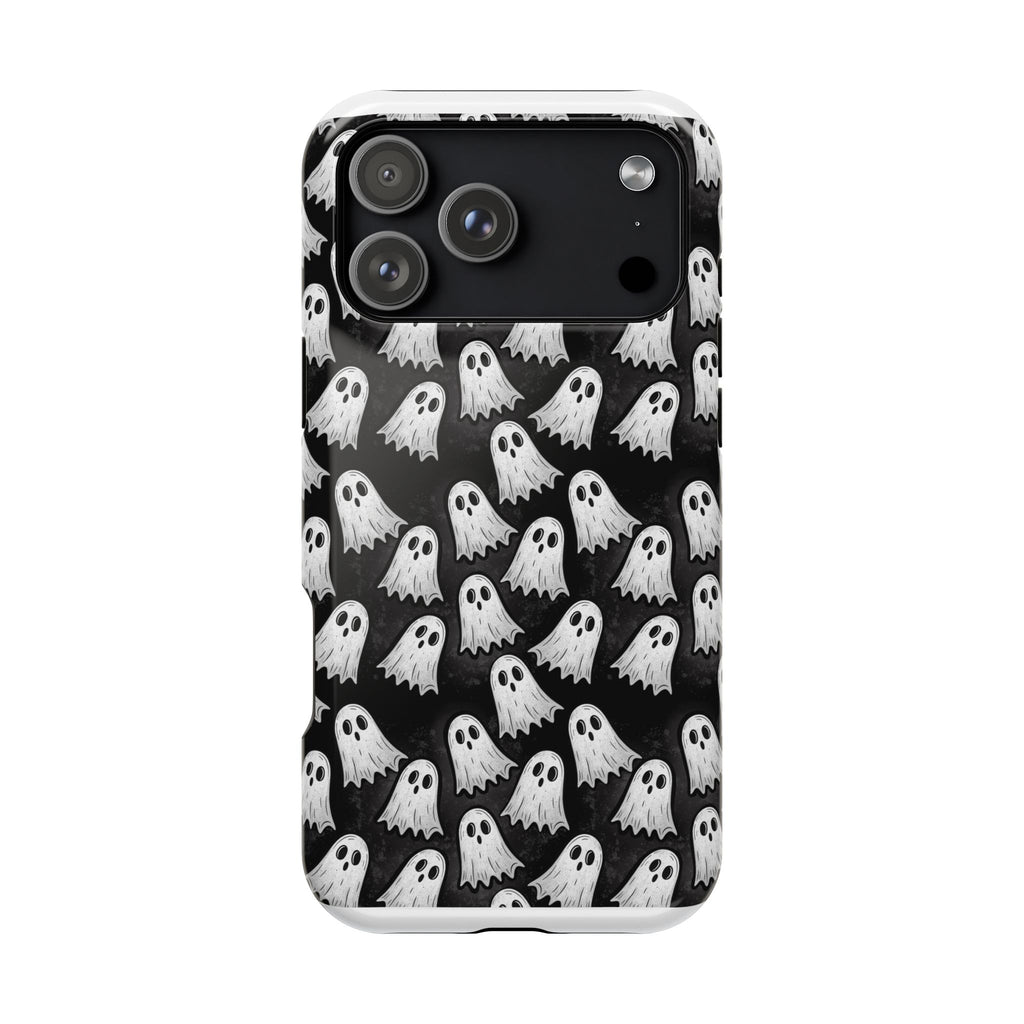 Phone Case — Cute Ghost Halloween Pattern Magnetic Impact-Resistant Case