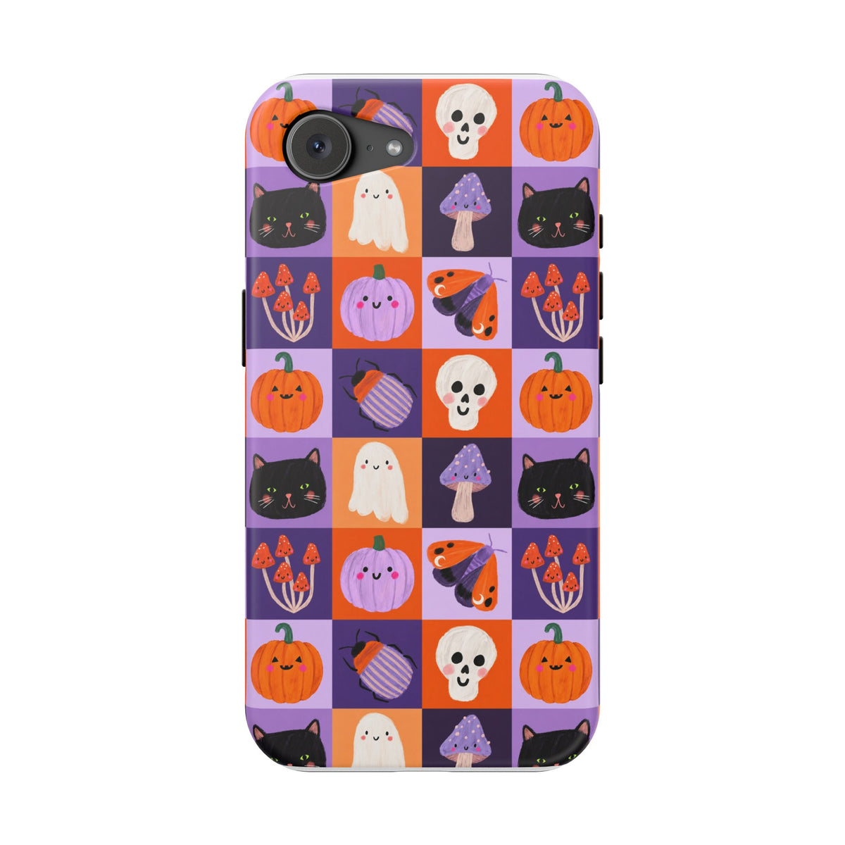 Halloween Pattern Magnetic Impact-Resistant Phone Case — Cute Pumpkins, Cats & Ghosts