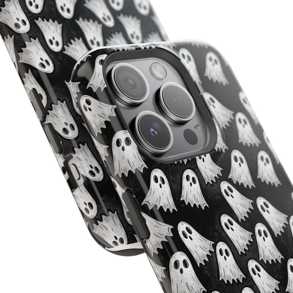 Phone Case — Cute Ghost Halloween Pattern Magnetic Impact-Resistant Case