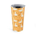 20oz Goose Pattern Tumbler — Cute Orange Floral Duck Travel Mug