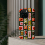 Halloween Stamp Pattern Phone Case — Cute Spooky Icons Magnetic Impact-Resistant Case