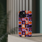 Halloween Pattern Magnetic Impact-Resistant Phone Case — Cute Pumpkins, Cats & Ghosts