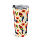 20oz Costa Rican Macaw Tumbler – Tropical Hibiscus Travel Cup