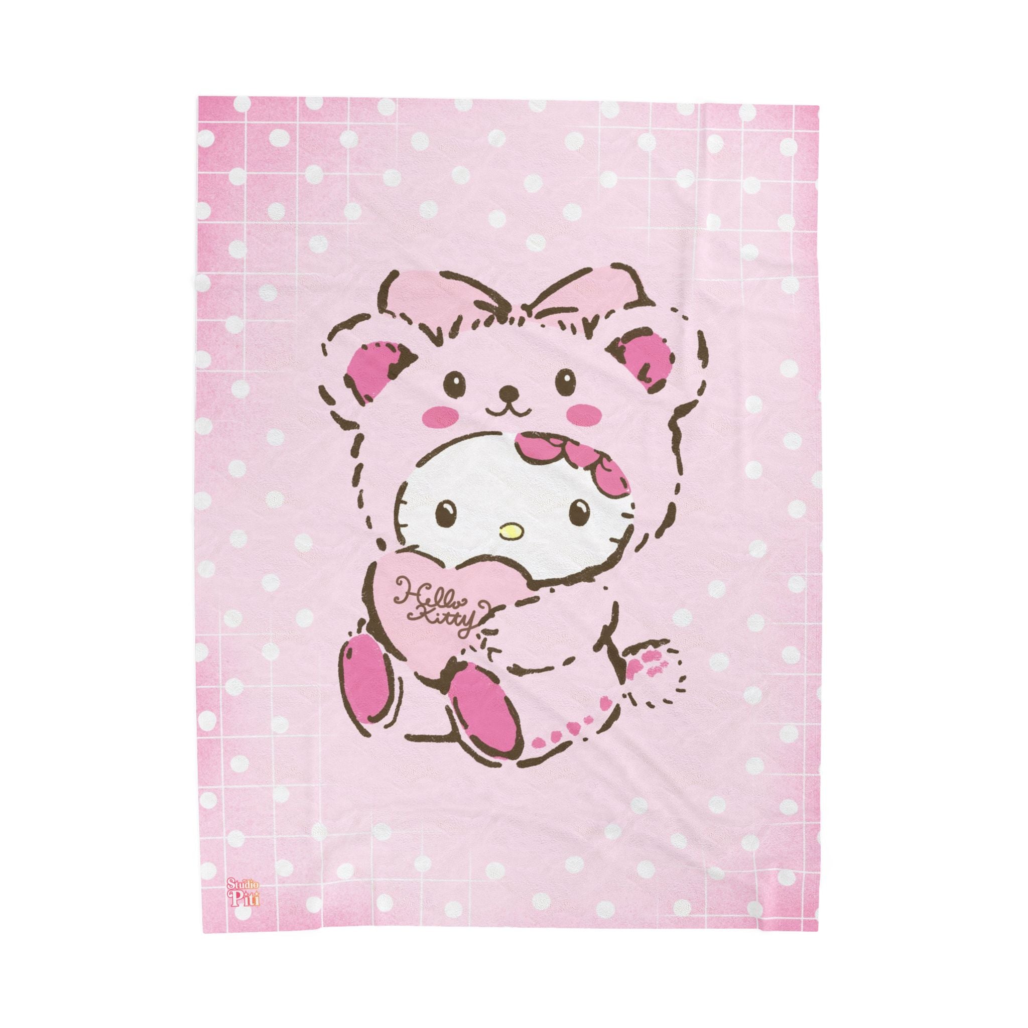 Pink Hello Kitty Plush Blanket