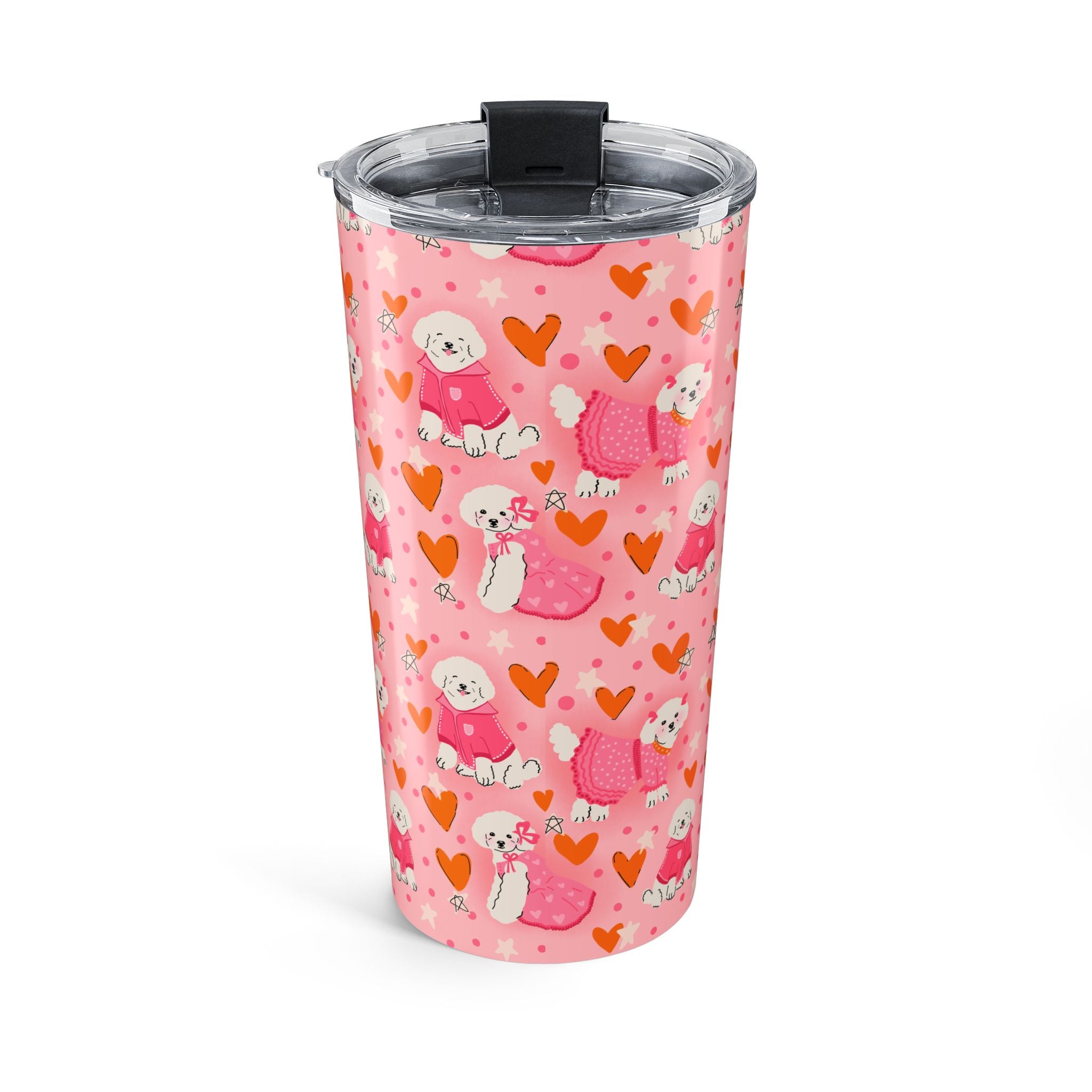 Poodle Dog Illustration 20oz Stainless Steel Tumbler