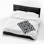 Ghost Pattern Velveteen Plush Blanket — Soft Halloween Throw for Cozy Nights