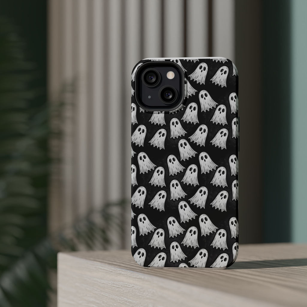 Phone Case — Cute Ghost Halloween Pattern Magnetic Impact-Resistant Case