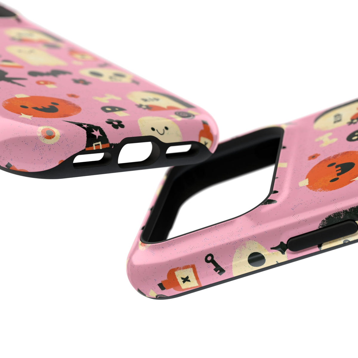 Cute Pink Halloween Magnetic Impact Phone Case — Ghosts, Pumpkins & Skulls