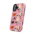 Cute Pink Halloween Magnetic Impact Phone Case — Ghosts, Pumpkins & Skulls