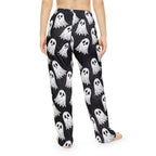 Ghost Print Pajama Pants — Women's Halloween Lounge Pants