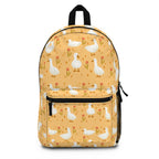Yellow Duck Pattern Backpack — Cute Farmyard Kids School Bag