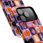 Halloween Pattern Magnetic Impact-Resistant Phone Case — Cute Pumpkins, Cats & Ghosts