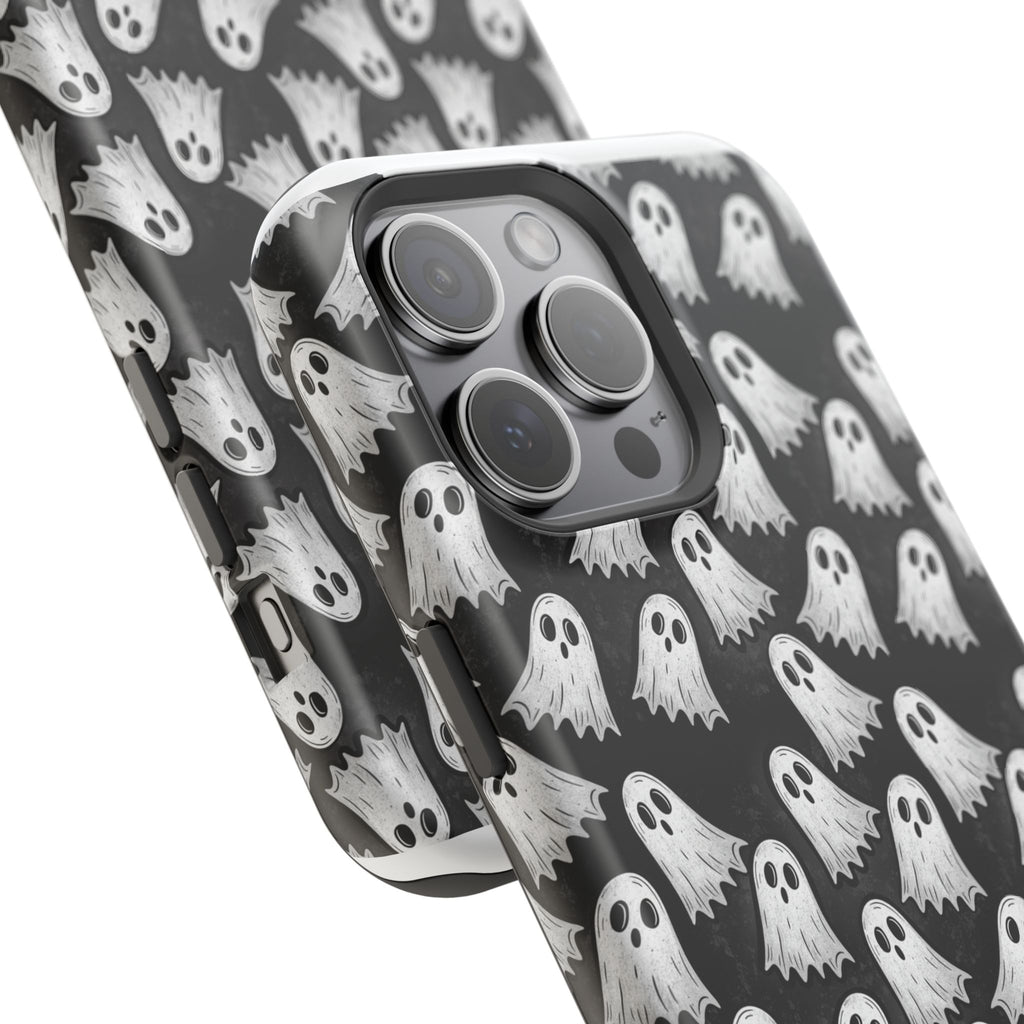 Phone Case — Cute Ghost Halloween Pattern Magnetic Impact-Resistant Case
