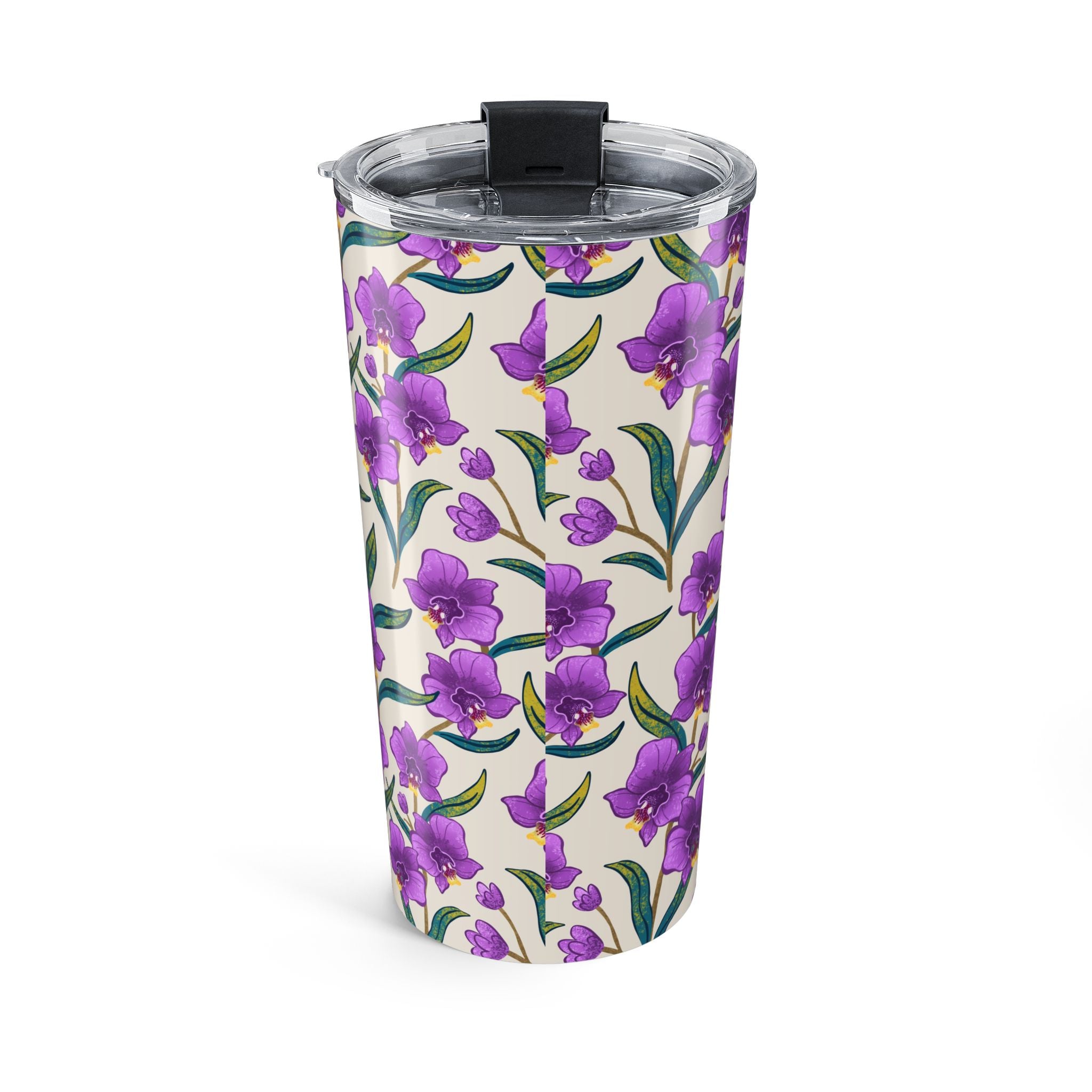 Costa Rican Purple Guaria Orchid 20oz Stainless Steel Tumbler
