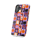 Halloween Pattern Magnetic Impact-Resistant Phone Case — Cute Pumpkins, Cats & Ghosts